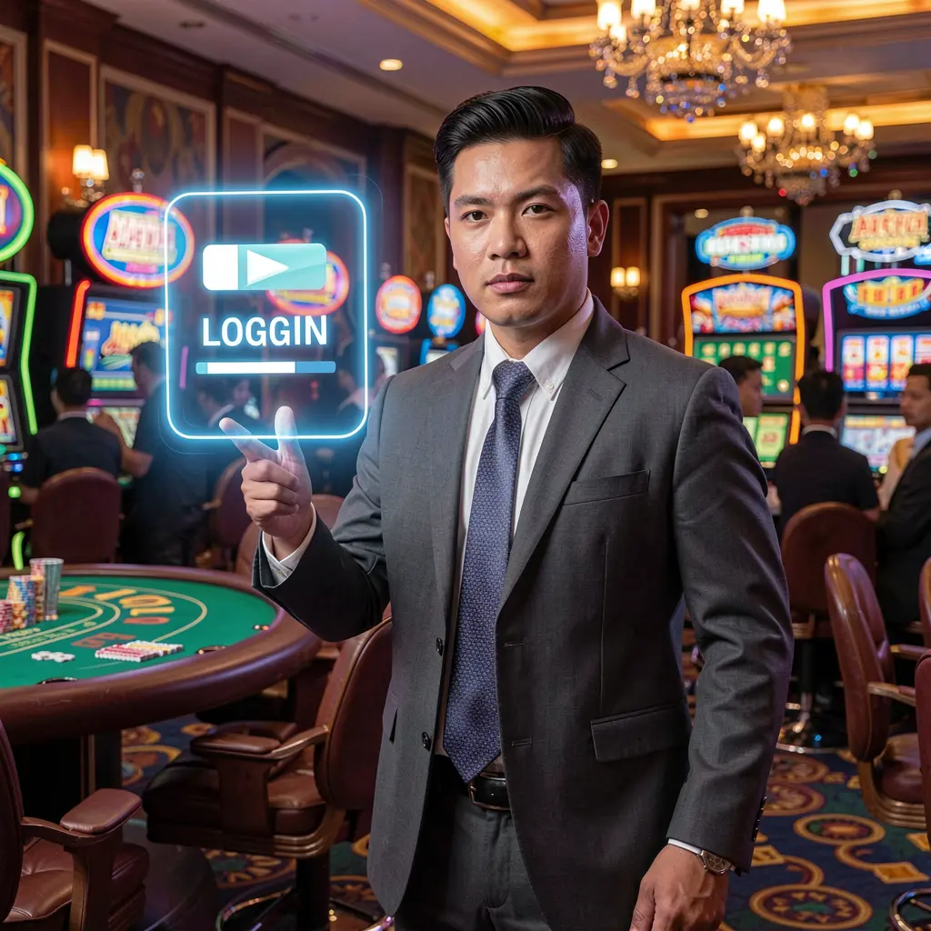 GOGOGOPHP Login – Enter your account and start playing in the Philippines today Smiling Filipino casino host in a modern gaming environment inviting users to enter their GOGOGOPHP account with a holographic login button